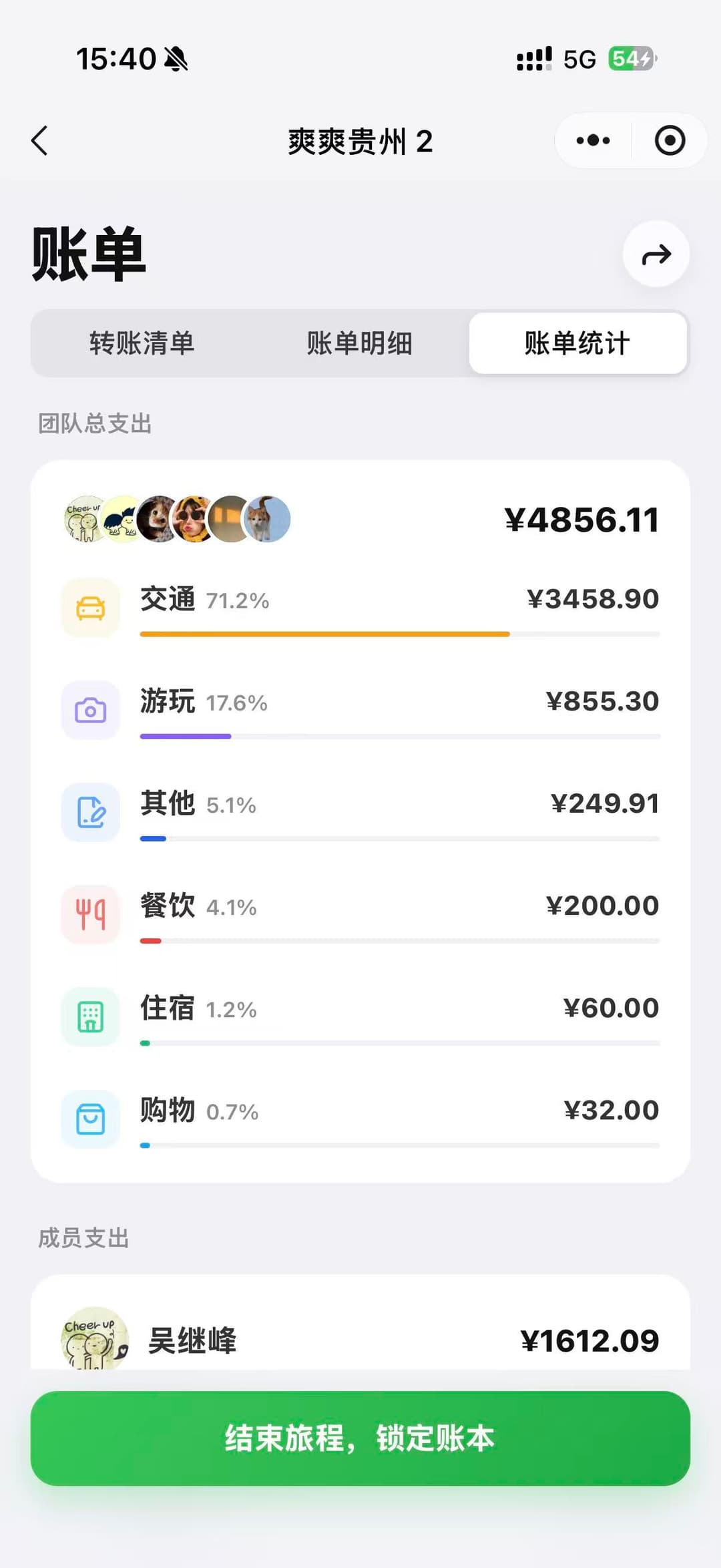 AA 旅记页面截图